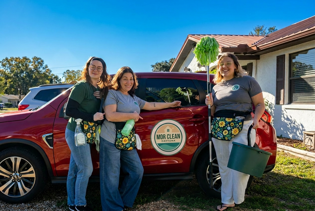 Mor Clean team in action across Volusia County — coastal cleaning service